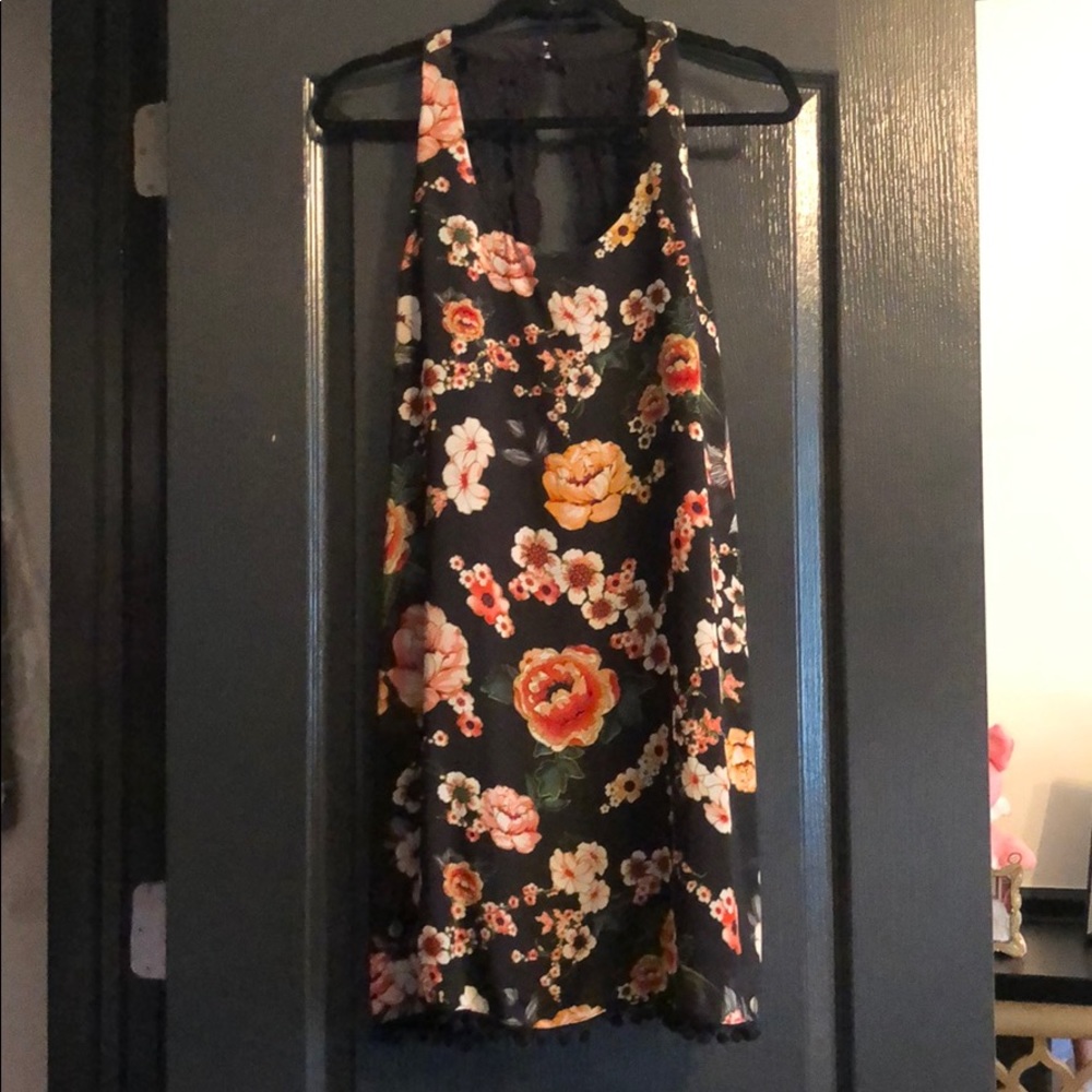 Open back floral dress